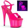 Pleaser - ADORE709UVT Sandale à bride à la cheville, Pole dance chaussures - Rose Product image